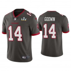2021 Tampa Bay Buccaneers #14 Chris Godwin Pewter Super Bowl LIV Pewter Vapor Limited Jersey