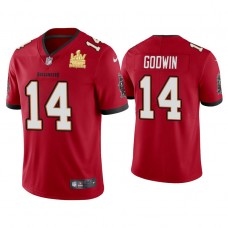 2021 Tampa Bay Buccaneers #14 Chris Godwin Red Super Bowl LIV Champions Red Vapor Limited Jersey