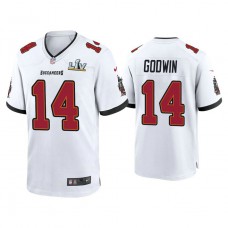 2021 Tampa Bay Buccaneers #14 Chris Godwin White Super Bowl LIV White Game Jersey