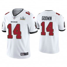 2021 Tampa Bay Buccaneers #14 Chris Godwin White Super Bowl LIV White Vapor Limited Jersey