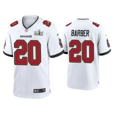 2021 Tampa Bay Buccaneers #20 Ronde Barber White Super Bowl LIV White Game Jersey