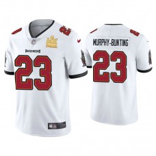 2021 Tampa Bay Buccaneers #23 Sean Murphy-Bunting White Super Bowl LIV Champions White Vapor Limited Jersey