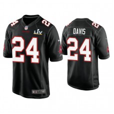 2021 Tampa Bay Buccaneers #24 Carlton Davis Black Super Bowl LIV Black Game Fashion Jersey