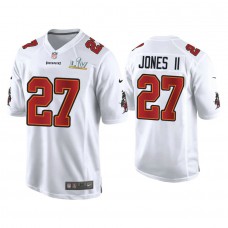 2021 Tampa Bay Buccaneers #27 Ronald Jones II White Super Bowl LIV White Game Fashion Jersey