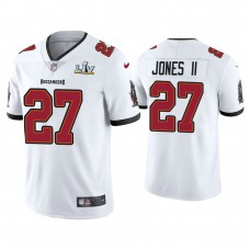 2021 Tampa Bay Buccaneers #27 Ronald Jones II White Super Bowl LIV White Vapor Limited Jersey