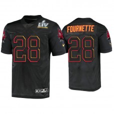 2021 Tampa Bay Buccaneers #28 Leonard Fournette Black Super Bowl LIV Jersey