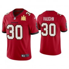 2021 Tampa Bay Buccaneers #30 Ke'Shawn Vaughn Red Super Bowl LIV Champions Red Vapor Limited Jersey