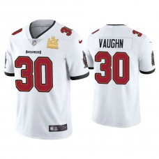 2021 Tampa Bay Buccaneers #30 Ke'Shawn Vaughn White Super Bowl LIV Champions White Vapor Limited Jersey
