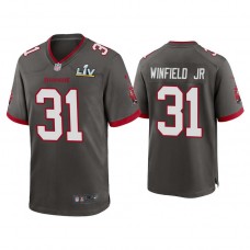 2021 Tampa Bay Buccaneers #31 Antoine Winfield Jr. Pewter Super Bowl LIV Pewter Game Jersey