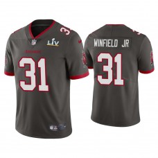 2021 Tampa Bay Buccaneers #31 Antoine Winfield Jr. Pewter Super Bowl LIV Pewter Vapor Limited Jersey