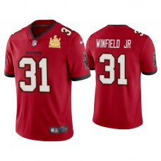 2021 Tampa Bay Buccaneers #31 Antoine Winfield Jr. Red Super Bowl LIV Champions Red Vapor Limited Jersey
