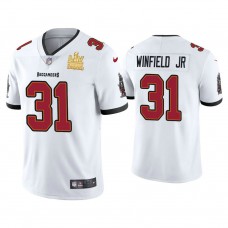 2021 Tampa Bay Buccaneers #31 Antoine Winfield Jr. White Super Bowl LIV Champions White Vapor Limited Jersey