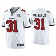 2021 Tampa Bay Buccaneers #31 Antoine Winfield Jr. White Super Bowl LIV White Vapor Limited Jersey