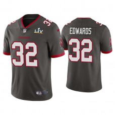 2021 Tampa Bay Buccaneers #32 Mike Edwards Pewter Super Bowl LIV Pewter Vapor Limited Jersey