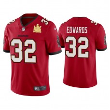 2021 Tampa Bay Buccaneers #32 Mike Edwards Red Super Bowl LIV Champions Red Vapor Limited Jersey