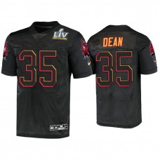 2021 Tampa Bay Buccaneers #35 Jamel Dean Black Super Bowl LIV Jersey