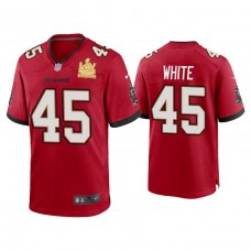 2021 Tampa Bay Buccaneers #45 Devin White Red Super Bowl LIV Champions Red Game Jersey
