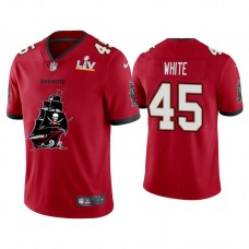 2021 Tampa Bay Buccaneers #45 Devin White Red Super Bowl LIV Champions Red Team Logo Jersey