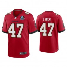 2021 Tampa Bay Buccaneers #47 John Lynch Red Game Jersey