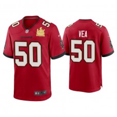 2021 Tampa Bay Buccaneers #50 Vita Vea Red Super Bowl LIV Champions Red Game Jersey