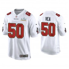 2021 Tampa Bay Buccaneers #50 Vita Vea White Super Bowl LIV White Game Fashion Jersey
