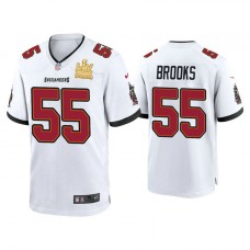 2021 Tampa Bay Buccaneers #55 Derrick Brooks White Super Bowl LIV Champions White Game Jersey