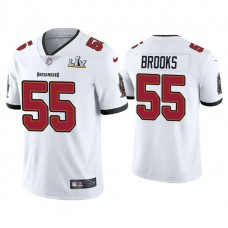 2021 Tampa Bay Buccaneers #55 Derrick Brooks White Super Bowl LIV White Vapor Limited Jersey