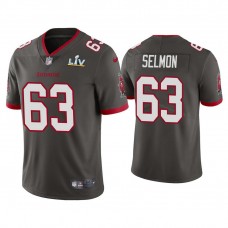 2021 Tampa Bay Buccaneers #63 Lee Roy Selmon Pewter Super Bowl LIV Pewter Vapor Limited Jersey