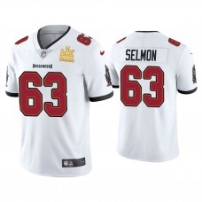 2021 Tampa Bay Buccaneers #63 Lee Roy Selmon White Super Bowl LIV Champions White Vapor Limited Jersey