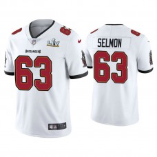 2021 Tampa Bay Buccaneers #63 Lee Roy Selmon White Super Bowl LIV White Vapor Limited Jersey