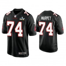 2021 Tampa Bay Buccaneers #74 Ali Marpet Black Super Bowl LIV Black Game Fashion Jersey