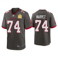 2021 Tampa Bay Buccaneers #74 Ali Marpet Pewter Super Bowl LIV Champions Pewter Game Jersey