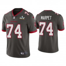 2021 Tampa Bay Buccaneers #74 Ali Marpet Pewter Super Bowl LIV Pewter Vapor Limited Jersey