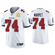 2021 Tampa Bay Buccaneers #74 Ali Marpet White Super Bowl LIV Champions White Vapor Limited Jersey