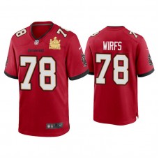 2021 Tampa Bay Buccaneers #78 Tristan Wirfs Red Super Bowl LIV Champions Red Game Jersey