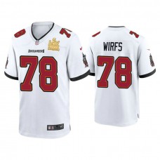 2021 Tampa Bay Buccaneers #78 Tristan Wirfs White Super Bowl LIV Champions White Game Jersey