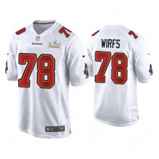 2021 Tampa Bay Buccaneers #78 Tristan Wirfs White Super Bowl LIV White Game Fashion Jersey