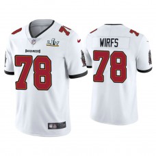 2021 Tampa Bay Buccaneers #78 Tristan Wirfs White Super Bowl LIV White Vapor Limited Jersey