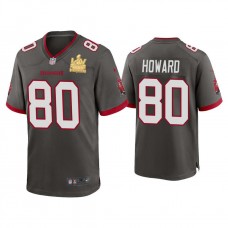 2021 Tampa Bay Buccaneers #80 O.J. Howard Pewter Super Bowl LIV Champions Pewter Game Jersey