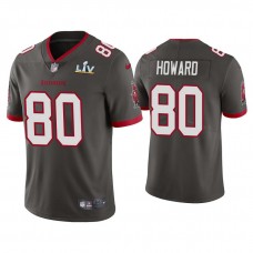 2021 Tampa Bay Buccaneers #80 O.J. Howard Pewter Super Bowl LIV Pewter Vapor Limited Jersey