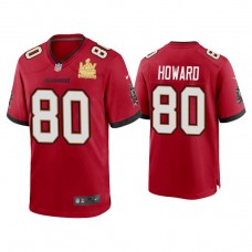2021 Tampa Bay Buccaneers #80 O.J. Howard Red Super Bowl LIV Champions Red Game Jersey