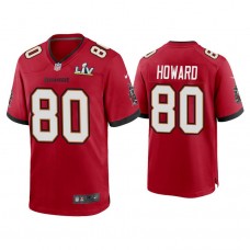 2021 Tampa Bay Buccaneers #80 O.J. Howard Red Super Bowl LIV Red Game Jersey