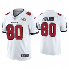 2021 Tampa Bay Buccaneers #80 O.J. Howard White Super Bowl LIV White Vapor Limited Jersey