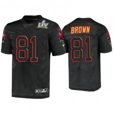 2021 Tampa Bay Buccaneers #81 Antonio Brown Black Super Bowl LIV Jersey