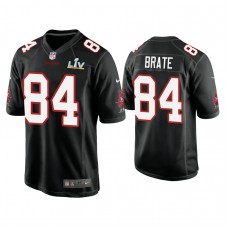 2021 Tampa Bay Buccaneers #84 Cameron Brate Black Super Bowl LIV Black Game Fashion Jersey