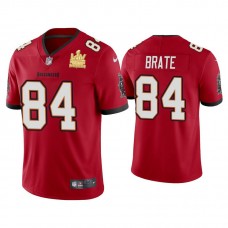 2021 Tampa Bay Buccaneers #84 Cameron Brate Red Super Bowl LIV Champions Red Vapor Limited Jersey
