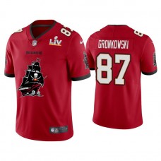 2021 Tampa Bay Buccaneers #87 Rob Gronkowski Red Super Bowl LIV Champions Red Team Logo Jersey