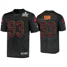 2021 Tampa Bay Buccaneers #93 Ndamukong Suh Black Super Bowl LIV Jersey