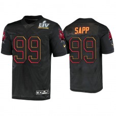 2021 Tampa Bay Buccaneers #99 Warren Sapp Black Super Bowl LIV Jersey