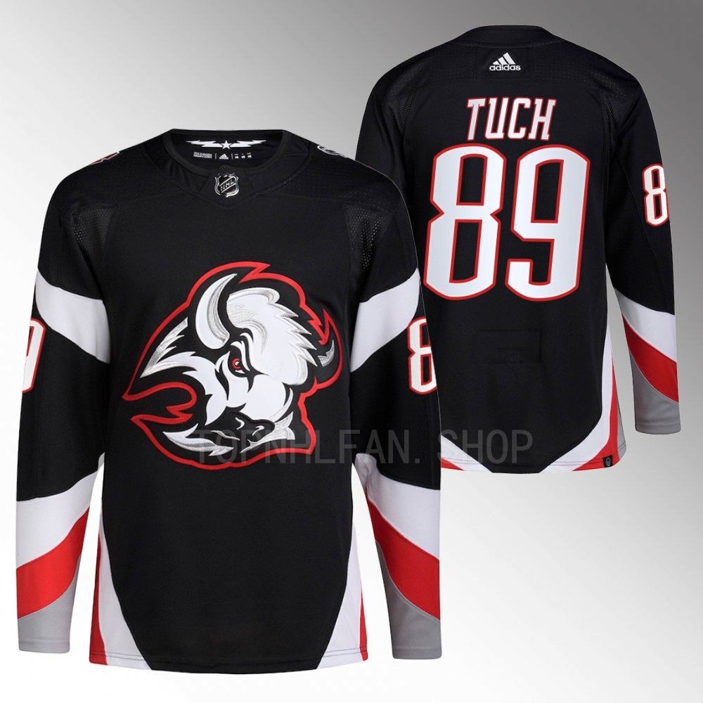 2022-23 Buffalo Sabres Alex Tuch Black Goathead Alternate Primegreen Authentic Jersey